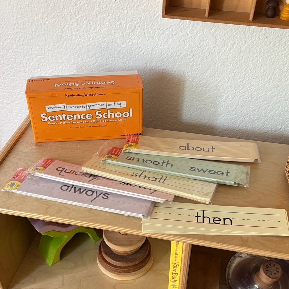 Handwriting Without Tear Sentence School Sight Word Flash Cards
